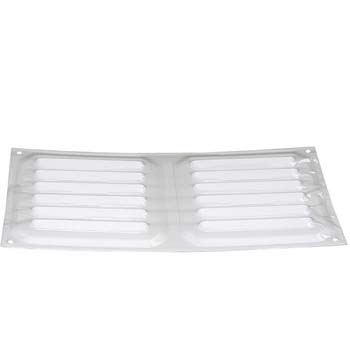 Rejilla de ventilación rectangular para atornillar (10x20 cm)