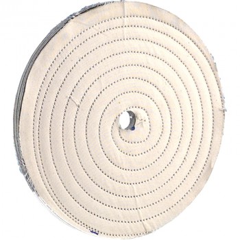 Disco de algodón cosido en espiral