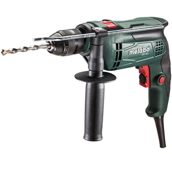 Taladradora de percusión de 1 velocidad electrónica y 650 vatios metabo mod. sbe 650