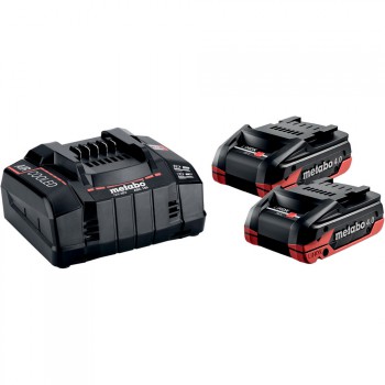 Set básico de 2 baterías lihdx 4,0 ah + cargador asc 145