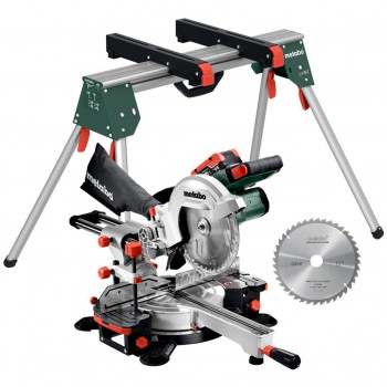 Ingletadora de batería metabo mod. kgs 18 ltx 216 + soporte de máquina mod. ksu 100