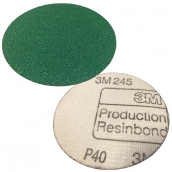 Disco abrasivo de fijación mecánica 245 hookit™ con soporte de papel grueso (e) y mineral óxido de aluminio