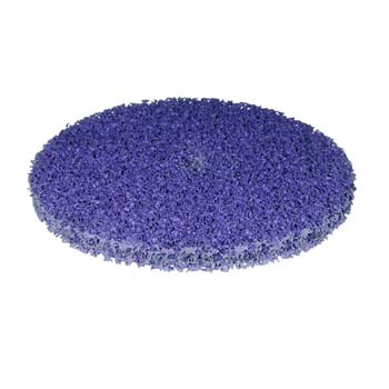 Disco clean & strip púrpura de limpieza y acabado, mineral abrasivo de carburo de silicio