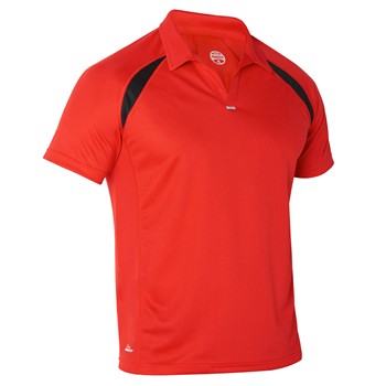 Polo pique con tejido cooldplus de manga corta y cuello en 