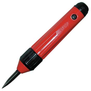 Rebarbador con rasqueta triangular doble