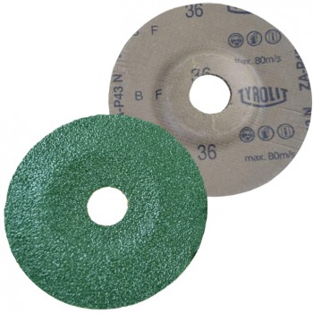 Disco abrasivo con soporte de fibras naturales y zirconio ref. za-p43 n