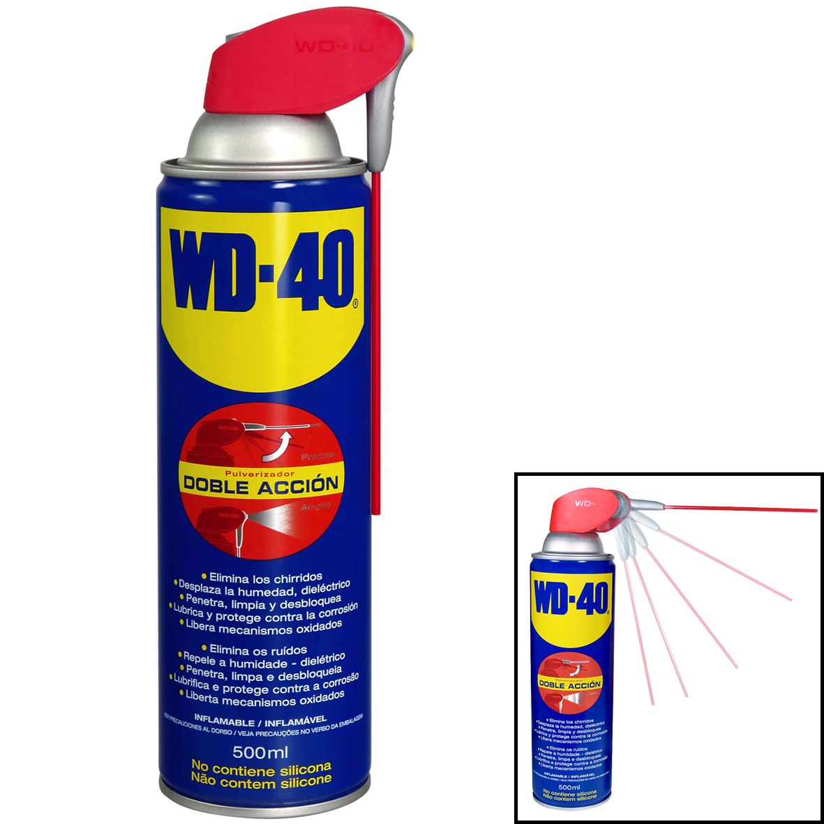 Spray multiusos doble acción wd-40® - Ferreteria Puig