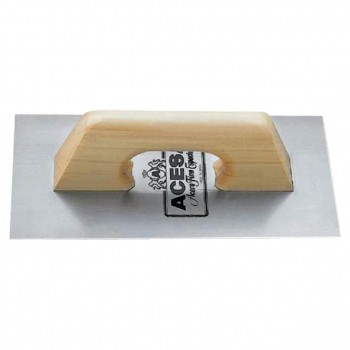 Llana rectangular con mango de madera mod. 204