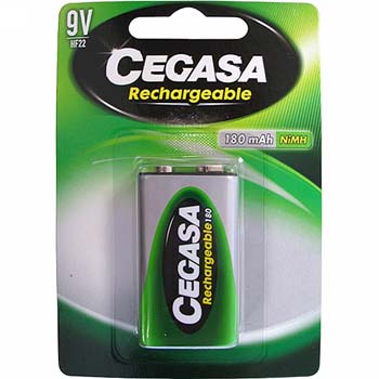Acumulador cegasa rechargeable nimh del tipo 9v (hf22)