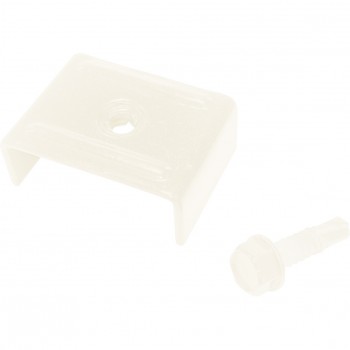 Soporte u blanco 60x60 con tornillo autotaladrante