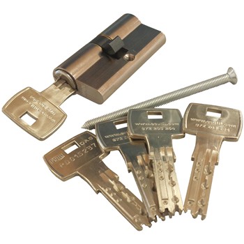 Cilindro de seguridad con llave de puntos dom mod. 333ixdas (15 mm)