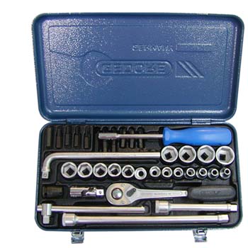 Juego de llaves de vaso con cuadrado de 3/8