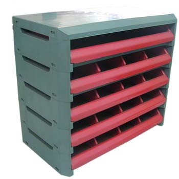 Estante clasificador apilable