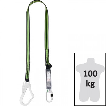 Eslinga de cinta, lg. 1,80 m, con absorbedor de energía y conectores fa5010117 y fa5020755 mod. hope ref. fa3030418