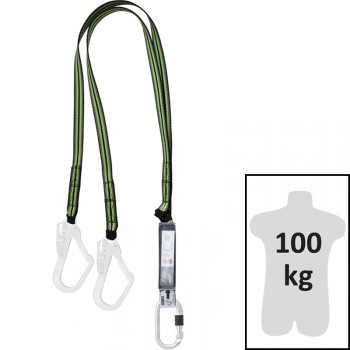 Eslinga de cinta, lg. 1,80 m, con absorbedor de energía y conectores fa5010117 y fa5020755 mod. hope ref. fa3040018