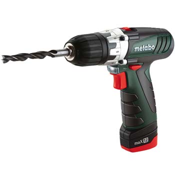 Taladradora atornilladora de 10,8 voltios con acumulador metabo mod. powermaxx 12 pro