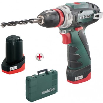 Taladradora atornilladora de bateria de 10,8 voltios metabo mod. powermaxx bs quick basic