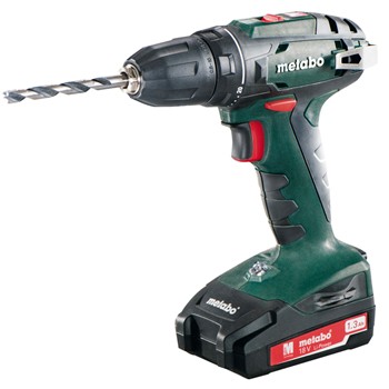 Taladradora atornilladora de batería de 18 voltios metabo mod. bs 18