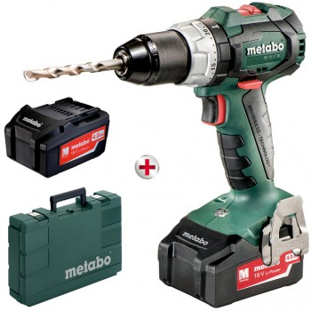 Taladradora atornilladora de batería metabo mod. bs 18 lt bl