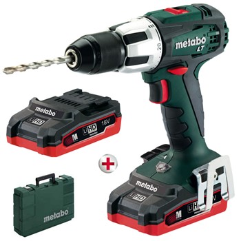 Taladradora de percusión con acumulador 18 voltios metabo mod. sb 18 lt