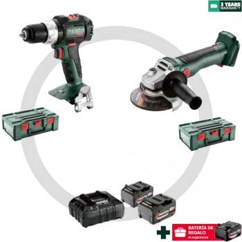 Máquinas de batería de 18 voltios metabo combo 2 (es00465)