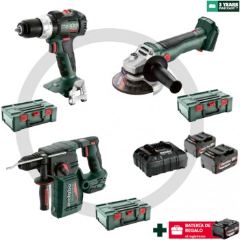 Máquinas de batería de 18 voltios metabo combo 3 (es00466)