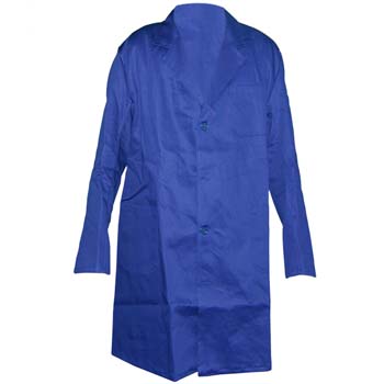 Bata de algodón azulina para caballero.